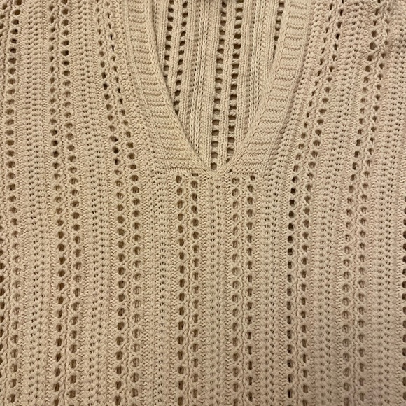 Bamboo Trader knitted beige sweater/ hooded size medium - Picture 4 of 10